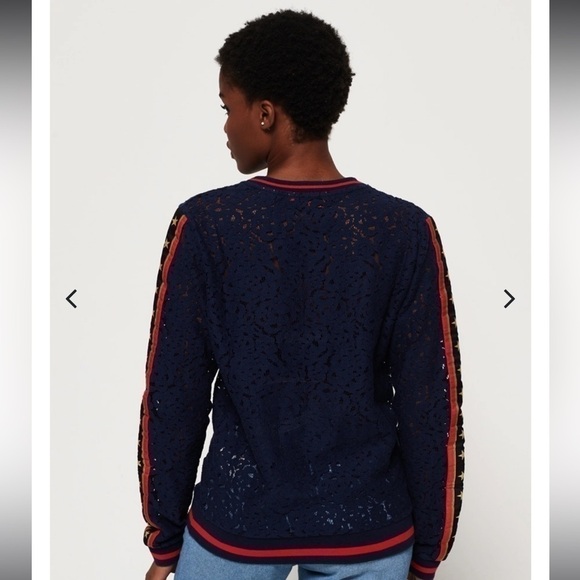 Super Dry  Rock Lace Long Sleeve Top - Picture 6 of 14